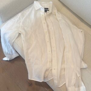 Banana Republic Cream Casual Button Down Shirt